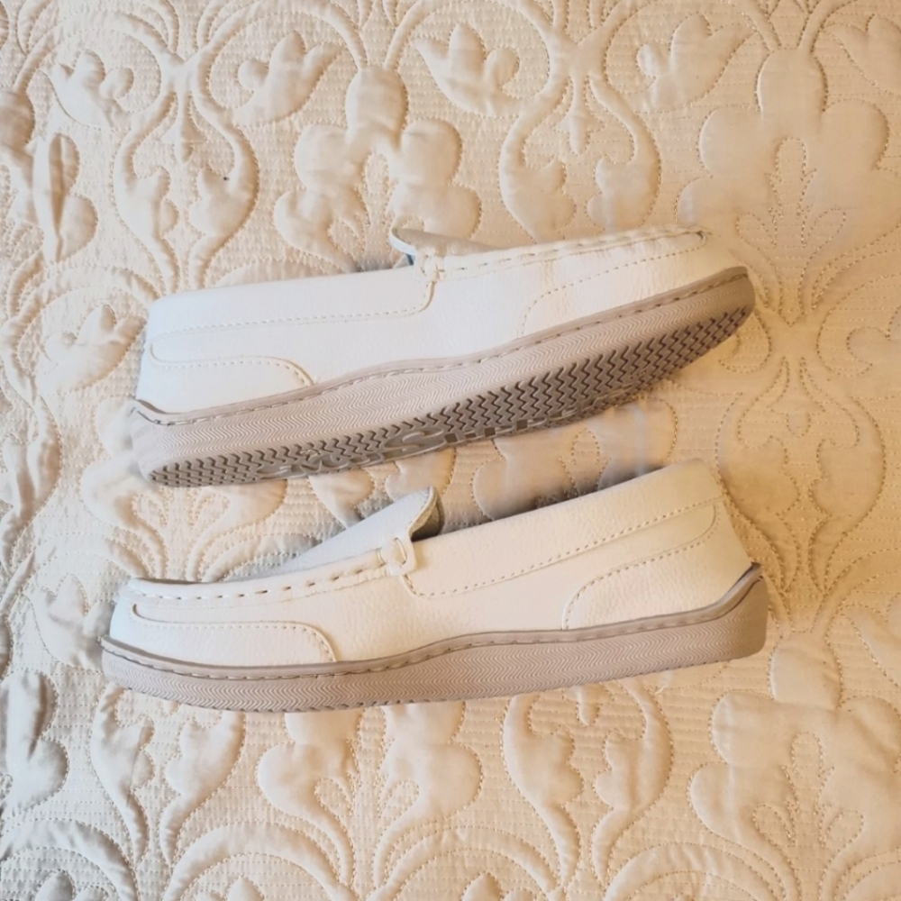 My Slippers My Pillow Beach Beige Womens Size 8 Impact Gel Leather Upper Shoes - Picture 3 of 6